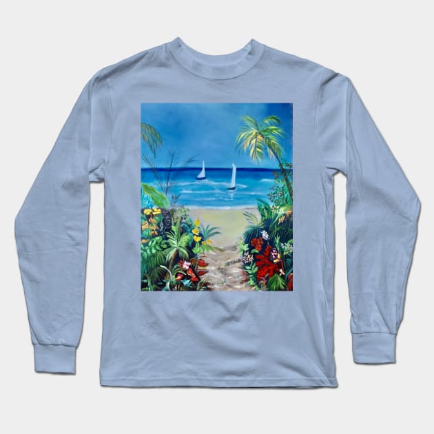 Path tothe Beach 11 Long Sleeve T-Shirt by jennyleeandjim